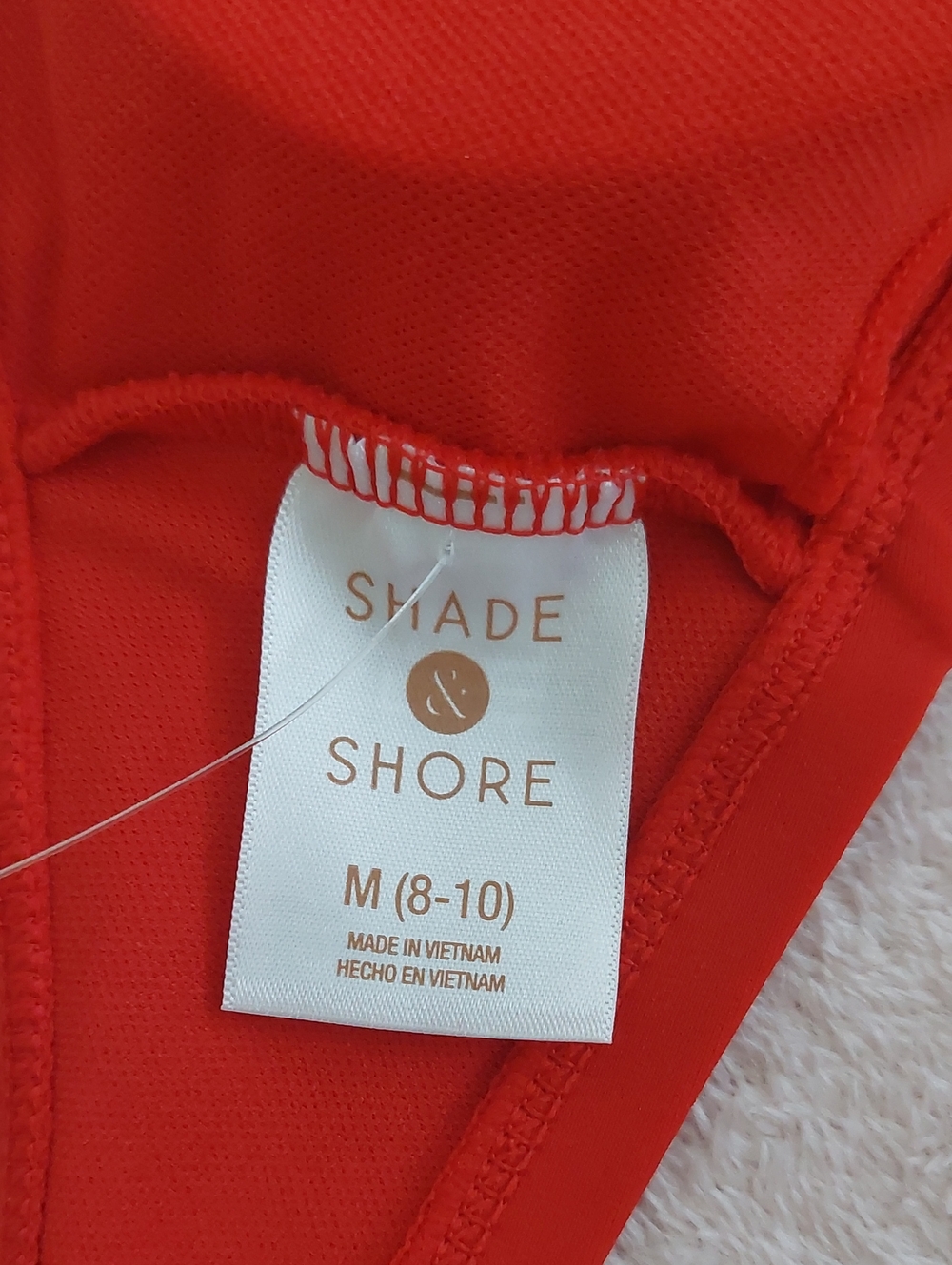 SHADE & SHORE Front Wrap Triangle Red Bikini Top NWT - Picture 6 of 7